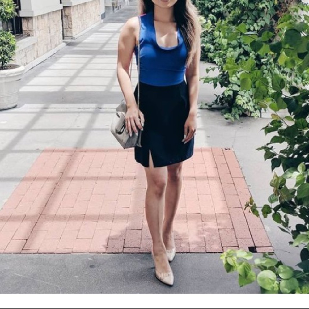 Sugarlips mini split blue dress